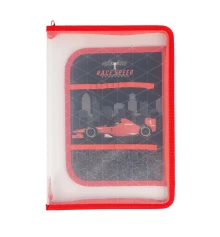 Папка факультативная YES с органайзером пласт. на молнии FC Race legend купить в интернет магазине подарков ПраздникШоп