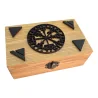 Скринька для рун «Вегвізир» (15×10×7 см), масив дерева, аплікація