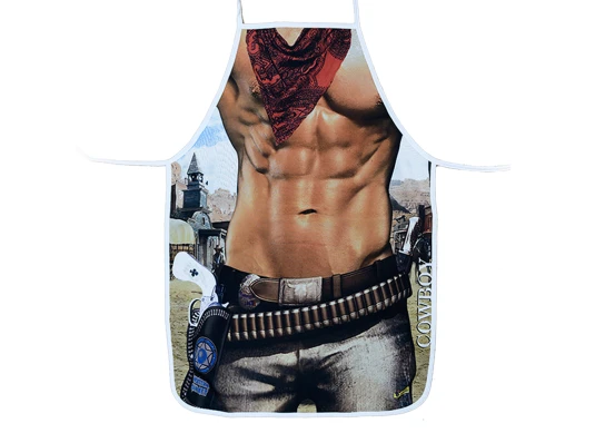 Фартук с приколом Ковбой купить в интернет магазине подарков ПраздникШоп