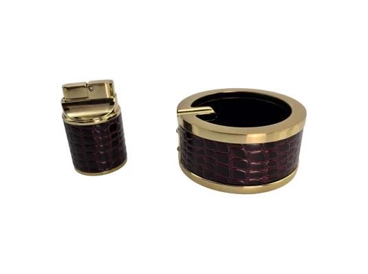 Подарочный набор (Пепепельница с зажигалкой) (16.5×11.5×5 см) купить в интернет магазине подарков ПраздникШоп