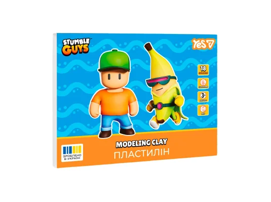 Пластилин Yes Stumble Guys 18 цветов 360 г купить в интернет магазине подарков ПраздникШоп