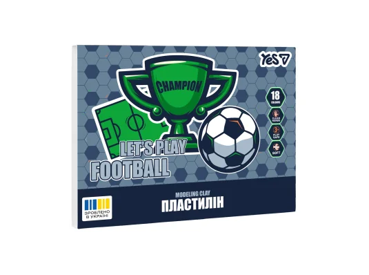 Пластилин Yes Football 18 цветов 360 г купить в интернет магазине подарков ПраздникШоп