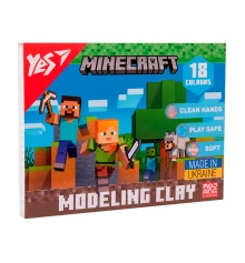 Пластилин Yes Minecraft 18 цветов 360 г купить в интернет магазине подарков ПраздникШоп