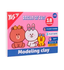 Пластилин Yes Line Friends 18 цветов 360 г купить в интернет магазине подарков ПраздникШоп