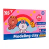Пластилин Yes Line Friends 24 цвета 480 г