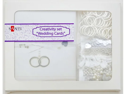 Набор для творчества "Свадебные открытки" купить в интернет магазине подарков ПраздникШоп
