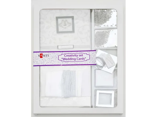 Набор для творчества "Свадебные открытки" купить в интернет магазине подарков ПраздникШоп