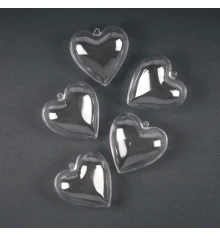 Набор пластиковых форм Santi Сердце 10см 5 шт/уп купить в интернет магазине подарков ПраздникШоп