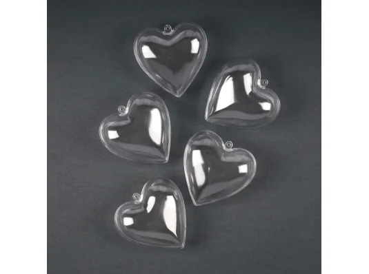 Набор пластиковых форм Santi Сердце 10см 5 шт/уп купить в интернет магазине подарков ПраздникШоп