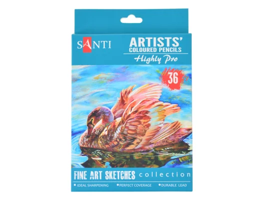 Набор художественных цветных карандашей "Santi Highly Pro" купить в интернет магазине подарков ПраздникШоп