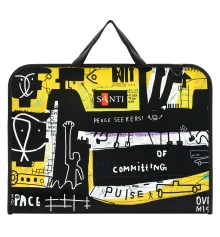 Папка-портфель SANTI А3 для эскизов с тканевыми ручками Graffiti пластик купить в интернет магазине подарков ПраздникШоп