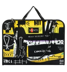 Папка-портфель SANTI А3 для эскизов с тканевыми ручками Graffiti пластик купить в интернет магазине подарков ПраздникШоп