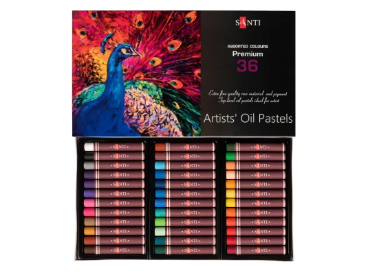 Пастель масляная Santi 36 цветов купить в интернет магазине подарков ПраздникШоп