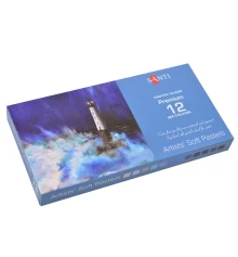 Пастель сухая художественная Santi Sea colours 12 цветов купить в интернет магазине подарков ПраздникШоп