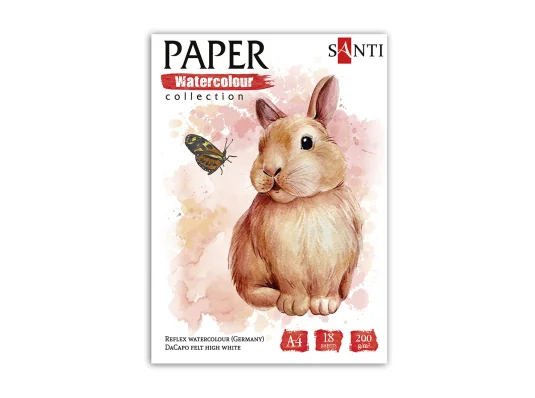 Набор акварельной бумаги SANTI "Animals" купить в интернет магазине подарков ПраздникШоп
