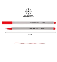 Набор файнлайнеров SANTI 24 цвета купить в интернет магазине подарков ПраздникШоп