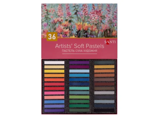 Пастель сухая художественная Santi 36 цветов купить в интернет магазине подарков ПраздникШоп