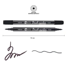 Набор маркеров акварельных SANTI Brush Marker 12 шт/уп двусторонние купить в интернет магазине подарков ПраздникШоп