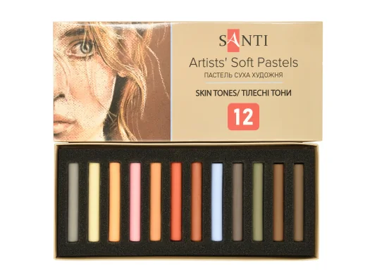 Пастель сухая худож Santi Skin Tones 12 цветов купить в интернет магазине подарков ПраздникШоп
