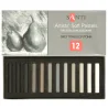 Пастель сухая худож Santi Grey Tones 12 цв.