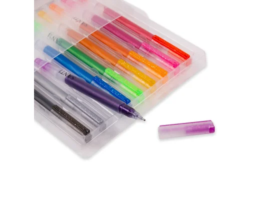 Набор гелевых ручек увеличенного объема чернил SANTI Glitter 9 штук купить в интернет магазине подарков ПраздникШоп