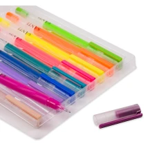 Набор гелевых ручек увеличенного объема чернил SANTI Neon 9 штук купить в интернет магазине подарков ПраздникШоп