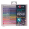 Набор гелевых ручек увеличенного объема чернил SANTI Metallic 9 штук