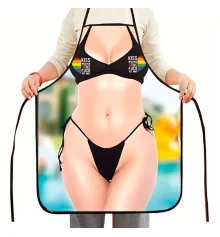 Фартук с приколом Поцелуй купить в интернет магазине подарков ПраздникШоп