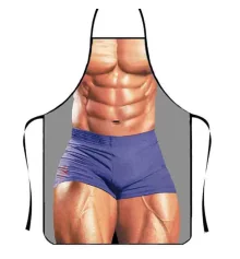 Фартук с приколом Мистер Мускул купить в интернет магазине подарков ПраздникШоп