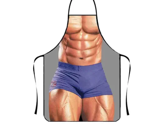 Фартук с приколом Мистер Мускул купить в интернет магазине подарков ПраздникШоп