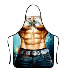 Фартук с приколом Мачо с тату купить в интернет магазине подарков ПраздникШоп