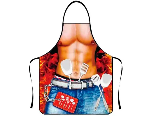 Фартук с приколом Горячий шеф-повар купить в интернет магазине подарков ПраздникШоп