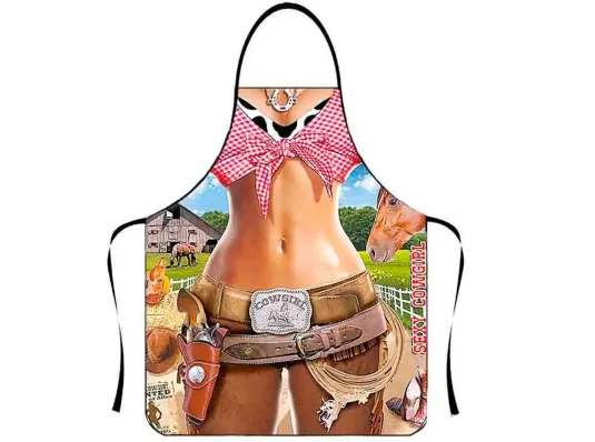 Фартук с приколом Вестерн Леди купить в интернет магазине подарков ПраздникШоп