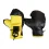 Боксерский набор желто-черные перчатки и лапа (2084) купить в интернет магазине подарков ПраздникШоп