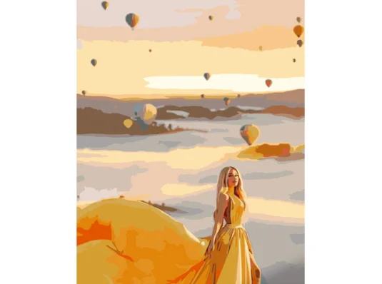 Картина по номерам ПРЕМИУМ Легкость желтого размером 40х50 см (GS739) купить в интернет магазине подарков ПраздникШоп