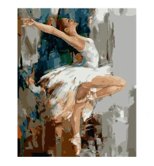 Картина по номерам ПРЕМИУМ Балерина с лаком размером 40х50 см VA-0900 купить в интернет магазине подарков ПраздникШоп