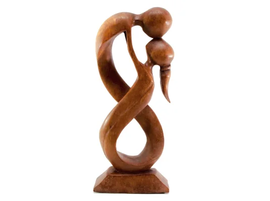 Статуэтка «Влюбленные» дерево (28×12×4 см) купить в интернет магазине подарков ПраздникШоп