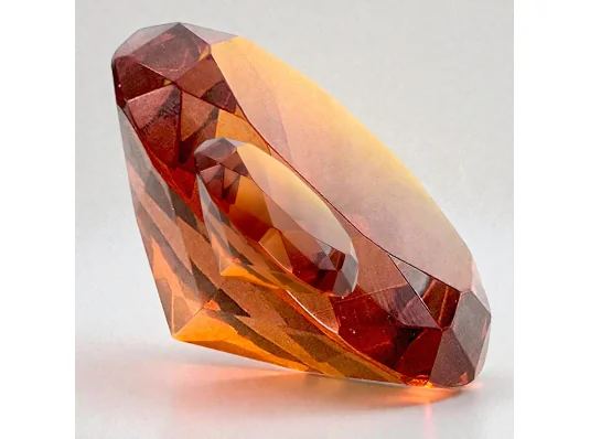 Кристалл хрустальный «Янтарь» (5.7×3.3 см) купить в интернет магазине подарков ПраздникШоп