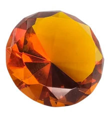 Кристалл хрустальный «Янтарь» (5.7×3.3 см) купить в интернет магазине подарков ПраздникШоп