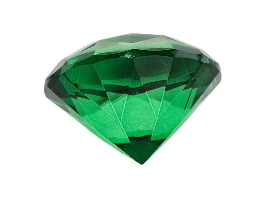 Кристалл хрустальный зеленый (4.9×3.2 см) купить в интернет магазине подарков ПраздникШоп