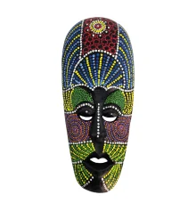 Маска расписная деревянная (25×11×3 см) купить в интернет магазине подарков ПраздникШоп