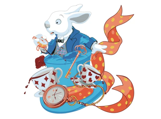 Картина по номерам ПРЕМИУМ Белый кролик с лаком размером 30х30 см ES102 купить в интернет магазине подарков ПраздникШоп