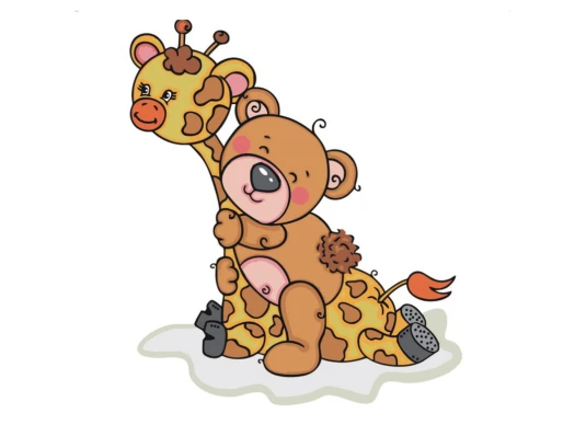 Картина по номерам ПРЕМИУМ Лучшие друзья с лаком размером 30х30 см ES031 купить в интернет магазине подарков ПраздникШоп