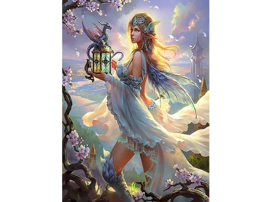 Алмазная мозаика ПРЕМИУМ Арт фэнтези без подрамника размером 50х65 см (SGK86083) купить в интернет магазине подарков ПраздникШоп