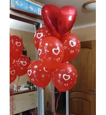 Шарик с гелием "Сердце" 25 см. купить в интернет магазине подарков ПраздникШоп