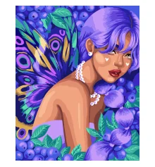Картина по номерам SANTI Ягодная фея 40*50 см метал. краски ©pollypop92 купить в интернет магазине подарков ПраздникШоп