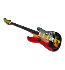 Гитара «Bob Marley» миниатюра дерево (24×7.5×1.5 см) купить в интернет магазине подарков ПраздникШоп