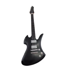 Гитара миниатюра дерево черная (24×8×1.5 см) купить в интернет магазине подарков ПраздникШоп