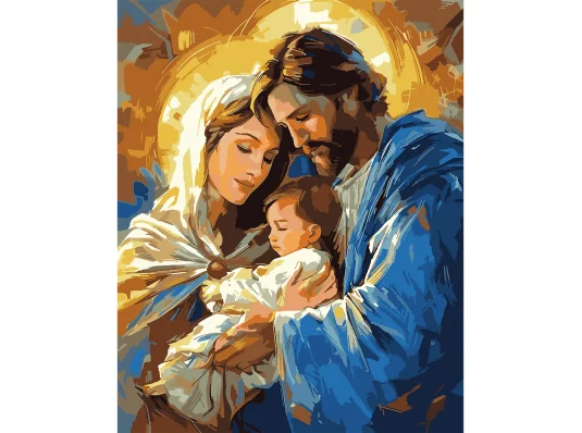 Картина по номерам SANTI Святое семейство 40х50 см купить в интернет магазине подарков ПраздникШоп