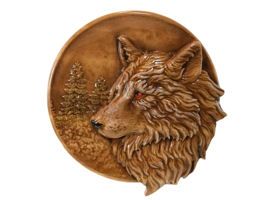 Панно «Волк» резное купить в интернет магазине подарков ПраздникШоп
